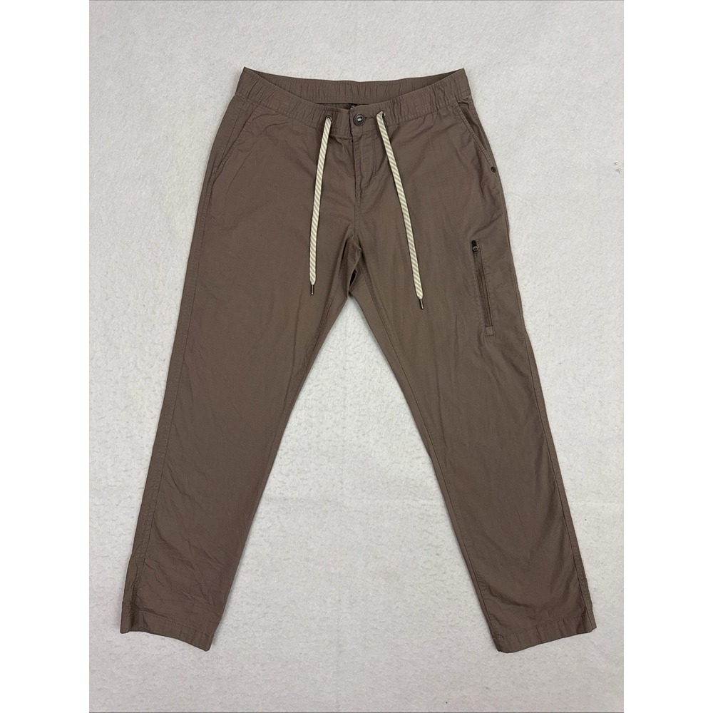 Vuori Ripstop Pants Women's Medium Sesame Brown Organic Cotton Drawstring VW401